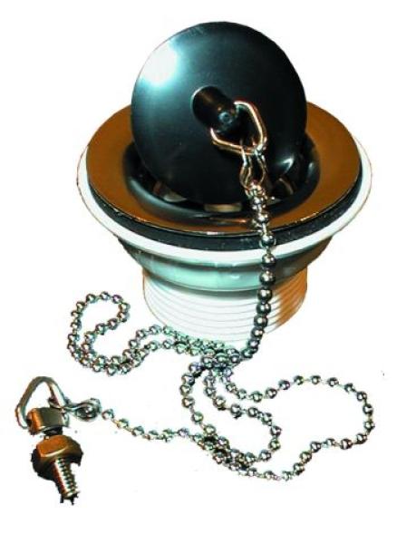 Ablaufventil 5/4" mit Anschlussgewinde 5/4", Schraube 60mm und Kette HL15.1